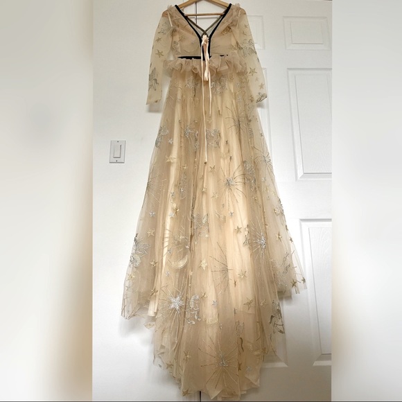 Stunning Metallic Embroidered Mashed Dress Prom Dress - Picture 13 of 13